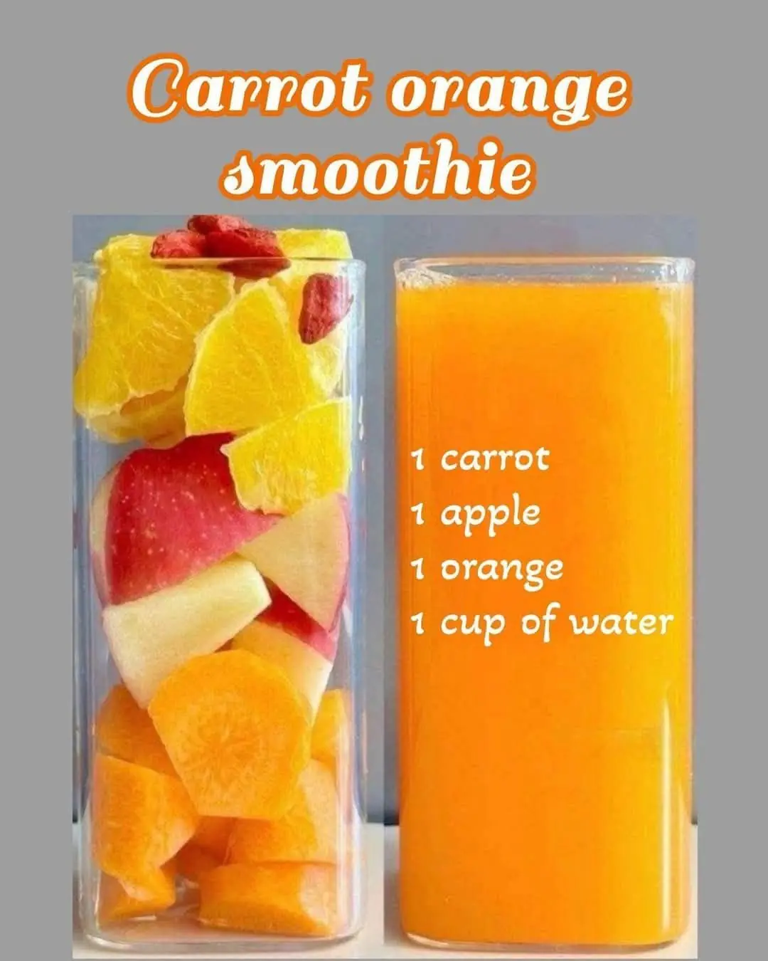 Carrot Orange Smoothie Recipe