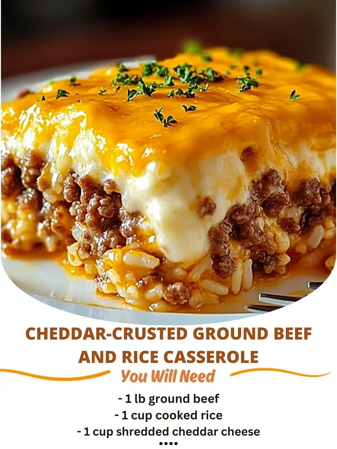 Cheddar-Crusted Ground Beef and Rice Casserole: A Cheesy, Comforting ...