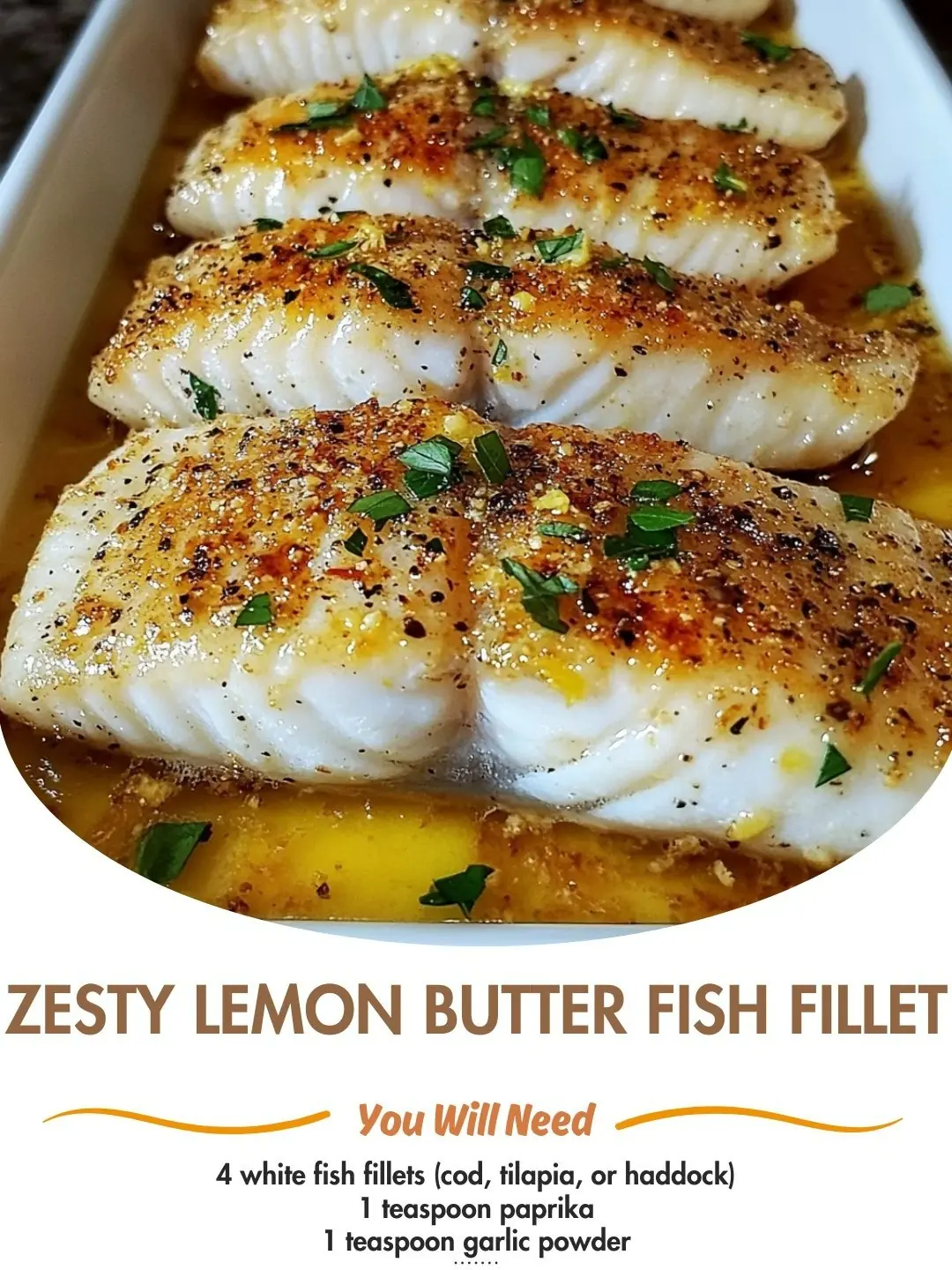 Zesty Lemon Butter Fish Fillet 🍋🐟✨
