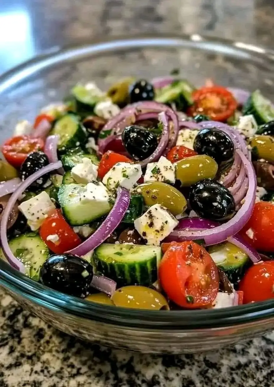 CLASSIC GREEK SALAD - A Refreshing Taste of Greece