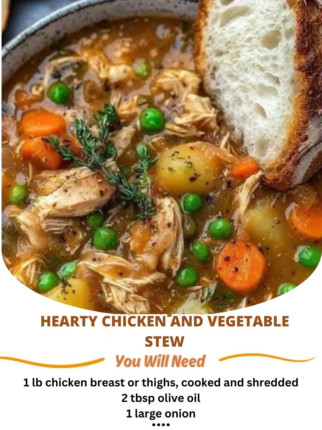 Hearty Chicken and Vegetable Stew: A Comforting, Flavorful Meal!