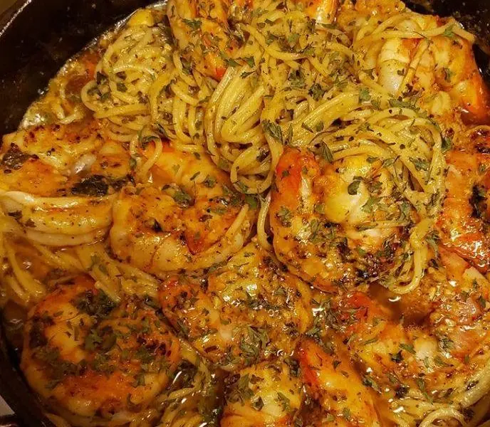 Garlic Shrimp Pasta