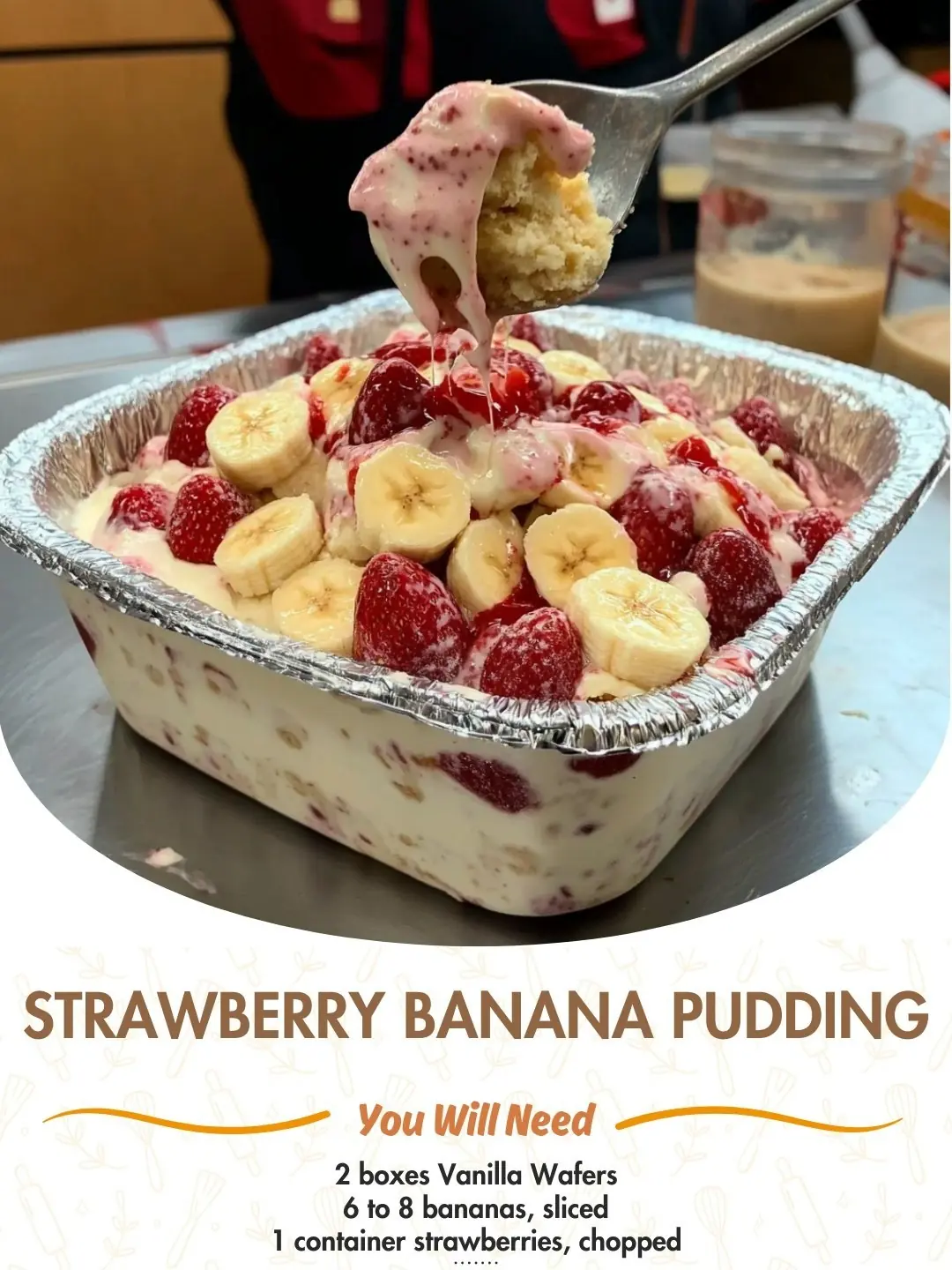 Strawberry Banana Pudding 🍓🍌✨