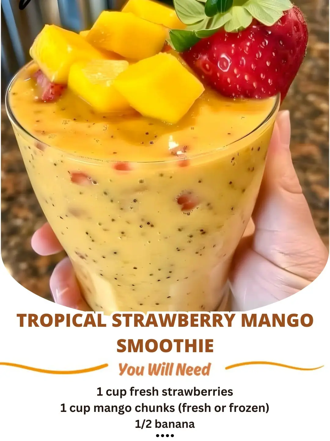 Tropical Strawberry Mango Smoothie: A Refreshing, Creamy, and Nutrient-Packed Drink 🍓🥭🥥