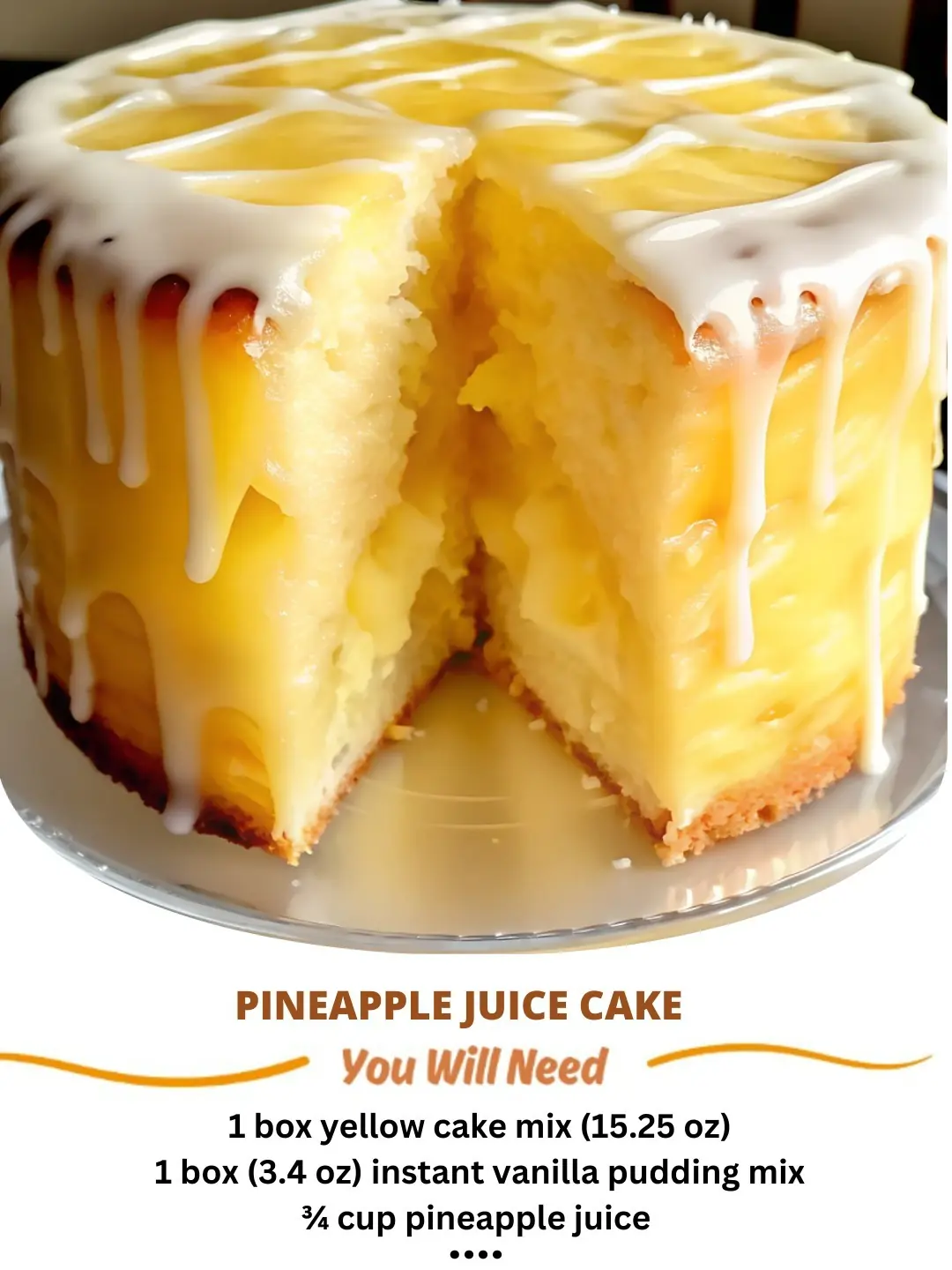 Pineapple Juice Cake: A Tropical, Moist, and Irresistibly Delicious Dessert! 🍍🎂