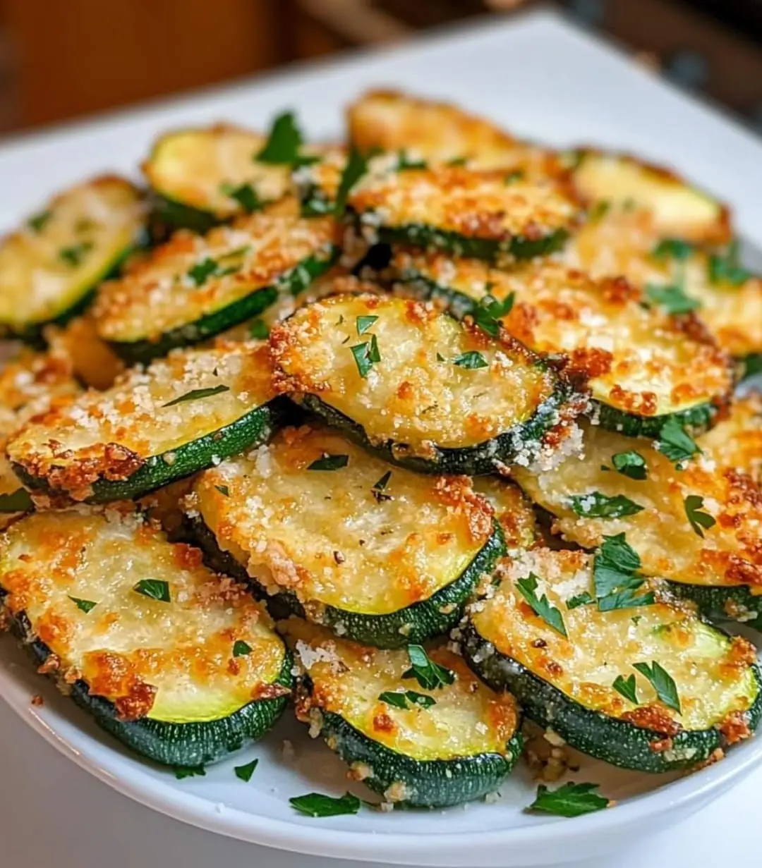 Crispy Parmesan Zucchini Rounds Recipe