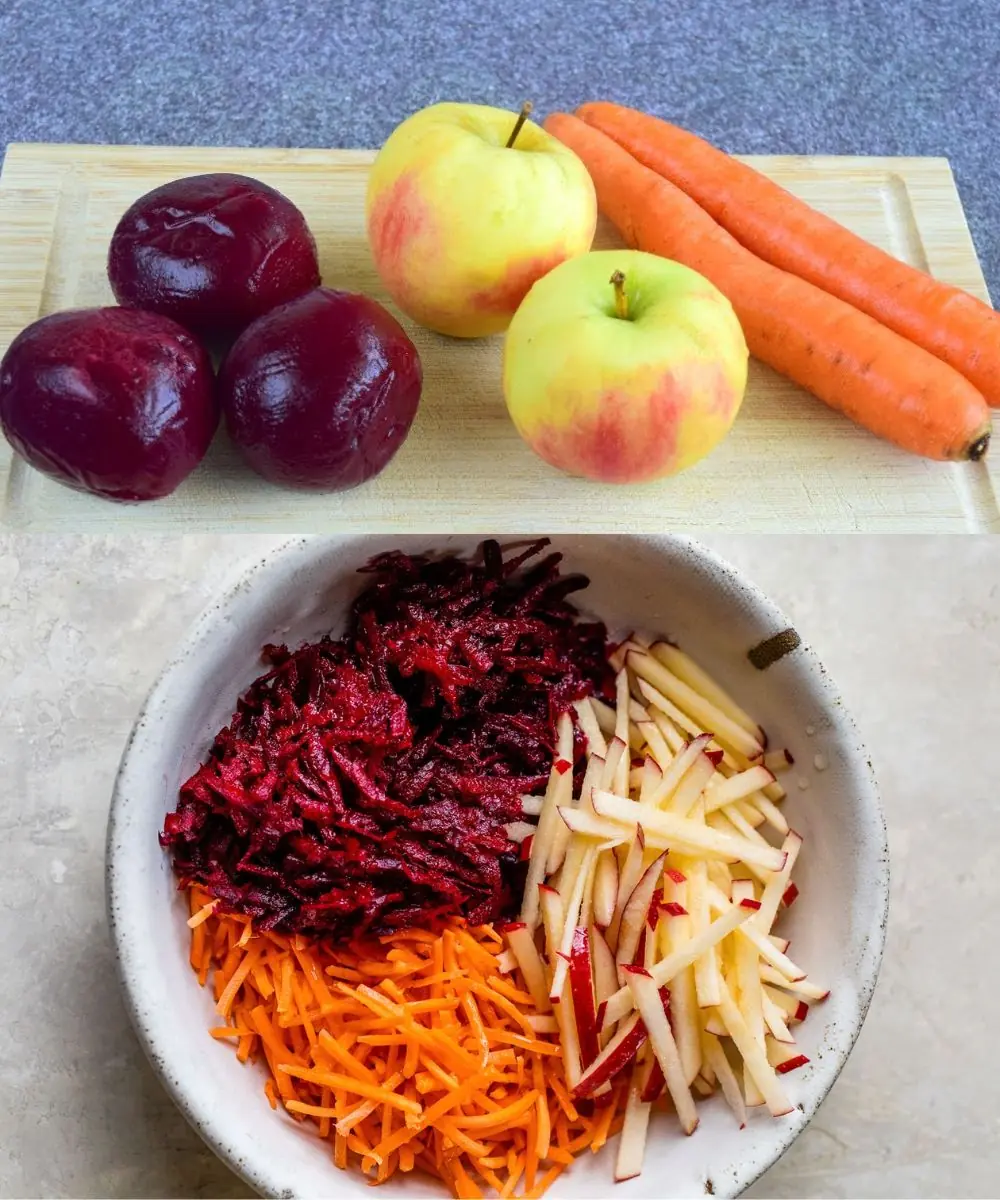 Beetroot, Apple, and Carrot Salad 🥗