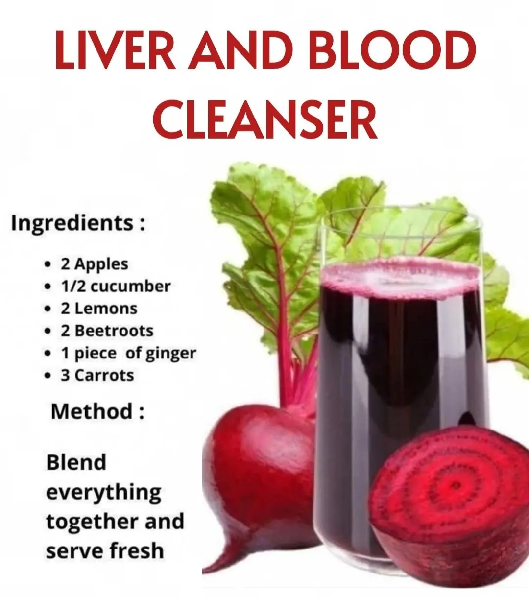 Liver and Blood Cleanser Juice 🩸🍏🥕