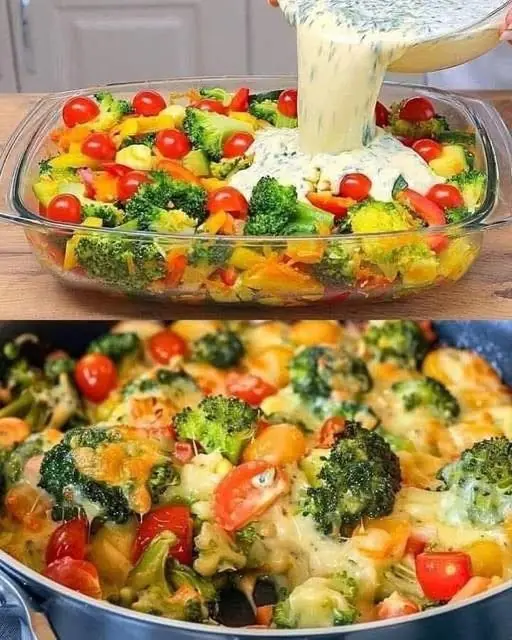 Low-Calorie Vegetable Casserole (Weight Loss Recipe)