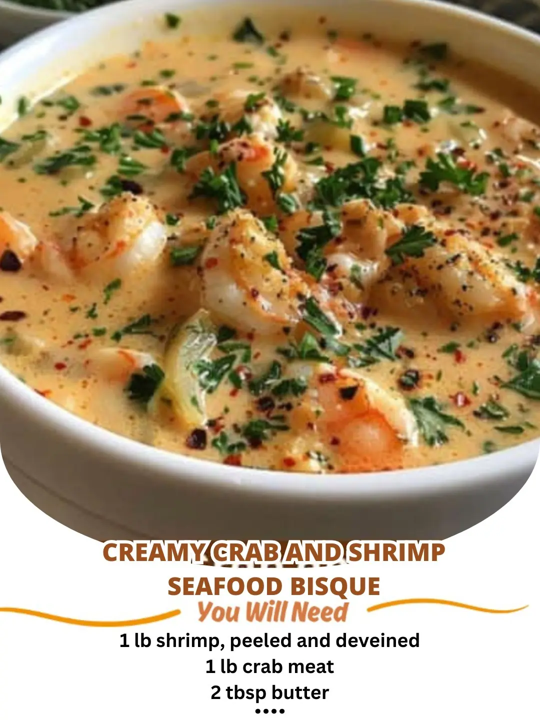 Creamy Crab and Shrimp Seafood Bisque