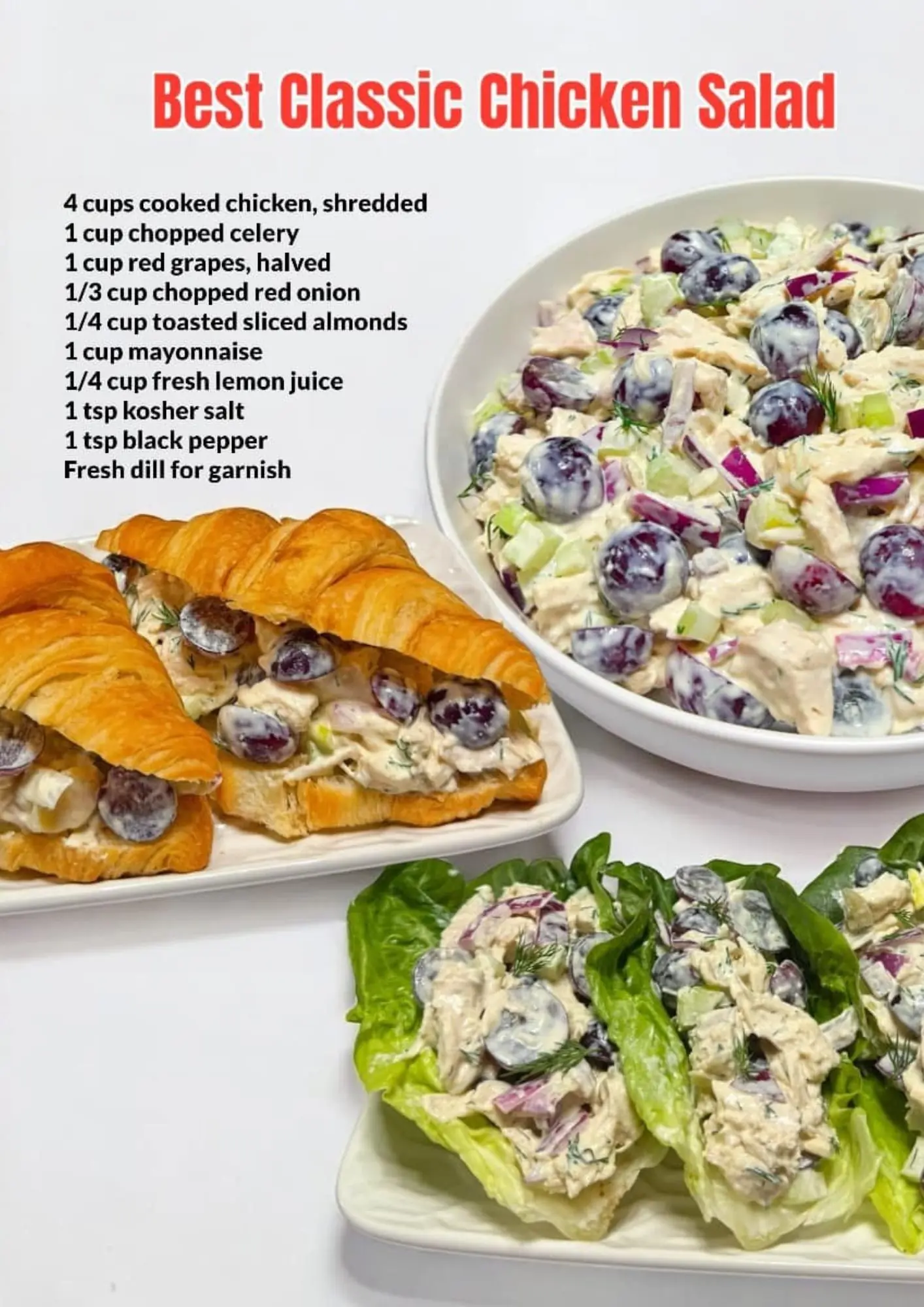 Best Classic Chicken Salad Recipe 🥗🍗