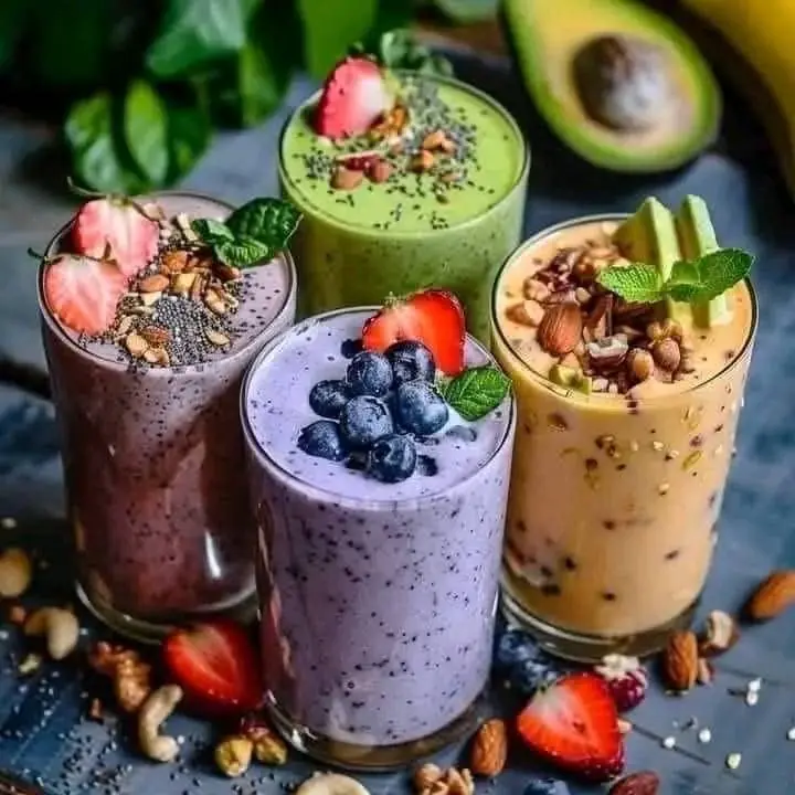 🌿 4 Healthy & Delicious Smoothie Recipes 🍓🥑🫐