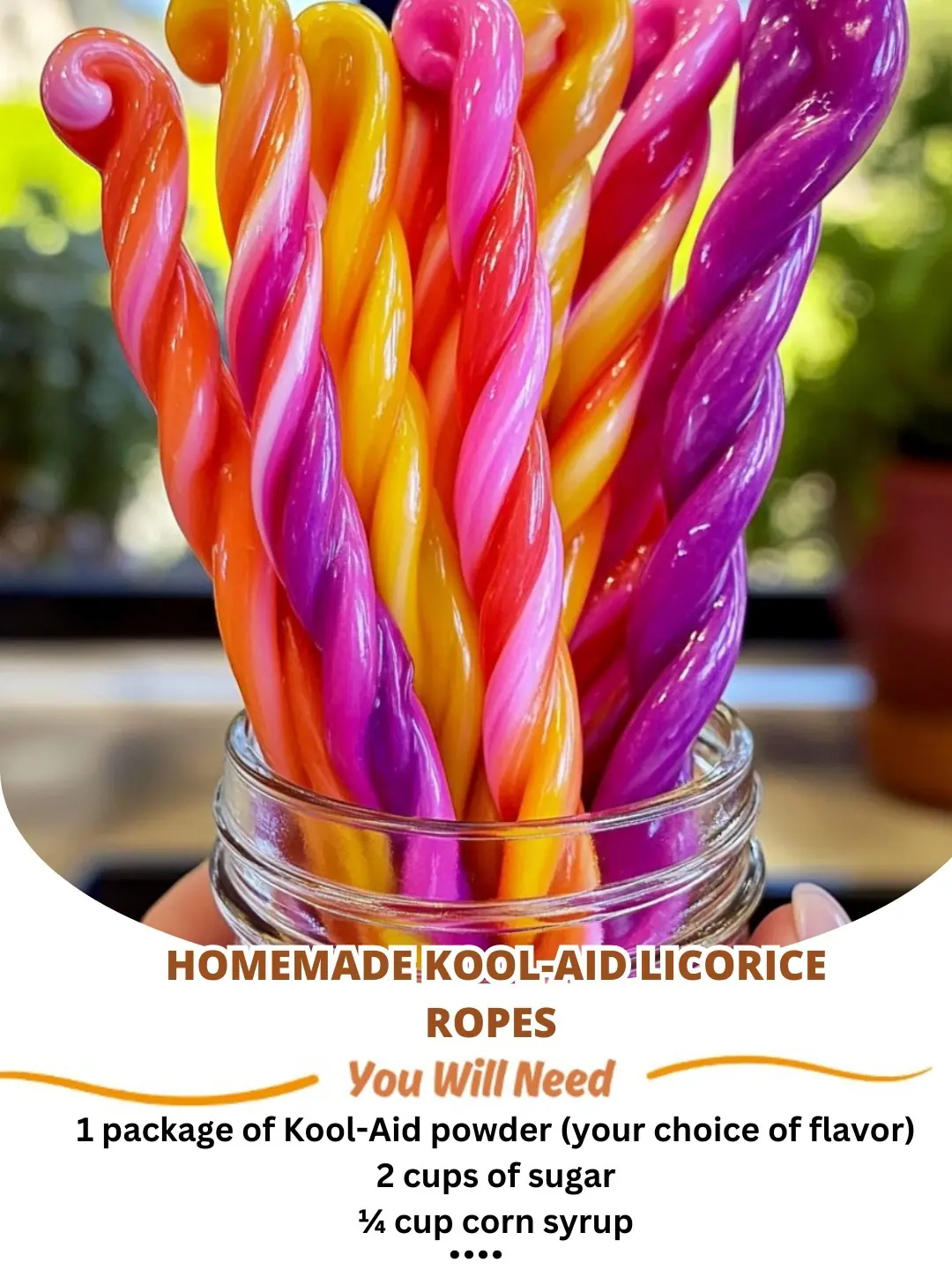 Homemade Kool-Aid Licorice Ropes