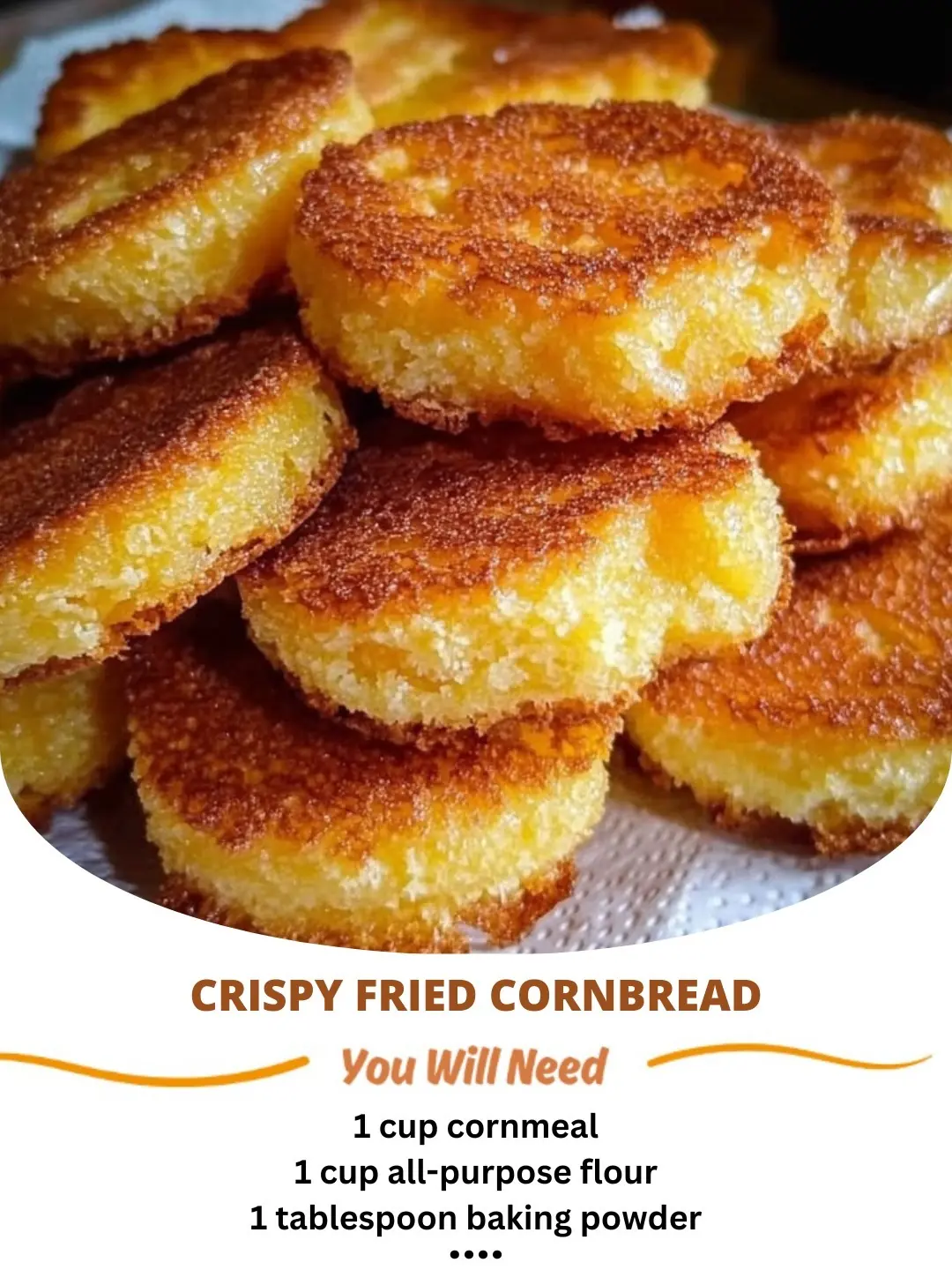 Crispy Fried Cornbread – A Southern Delight! 🍞✨