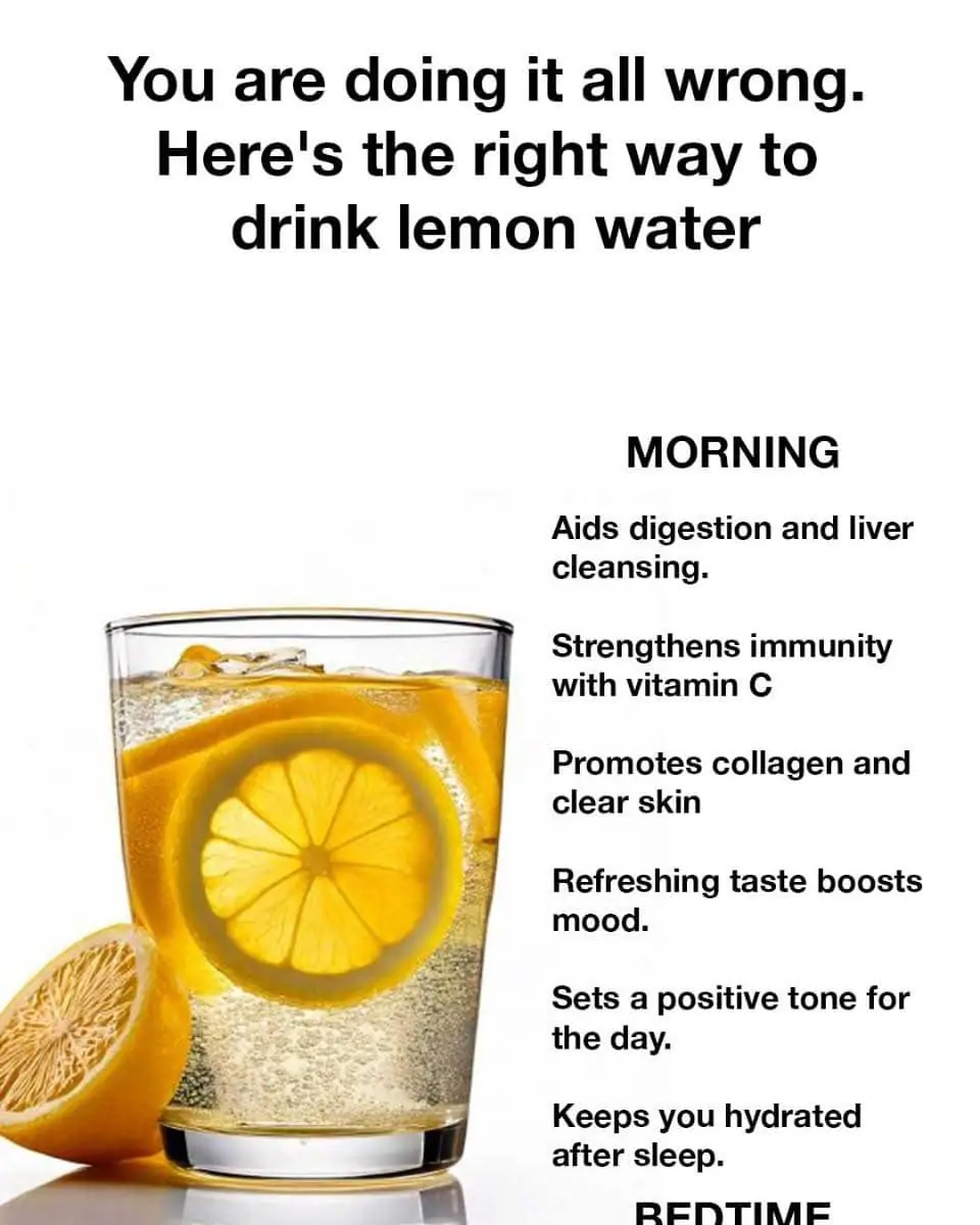 You are doing it all wrong. Here's the right way to drink lemon water