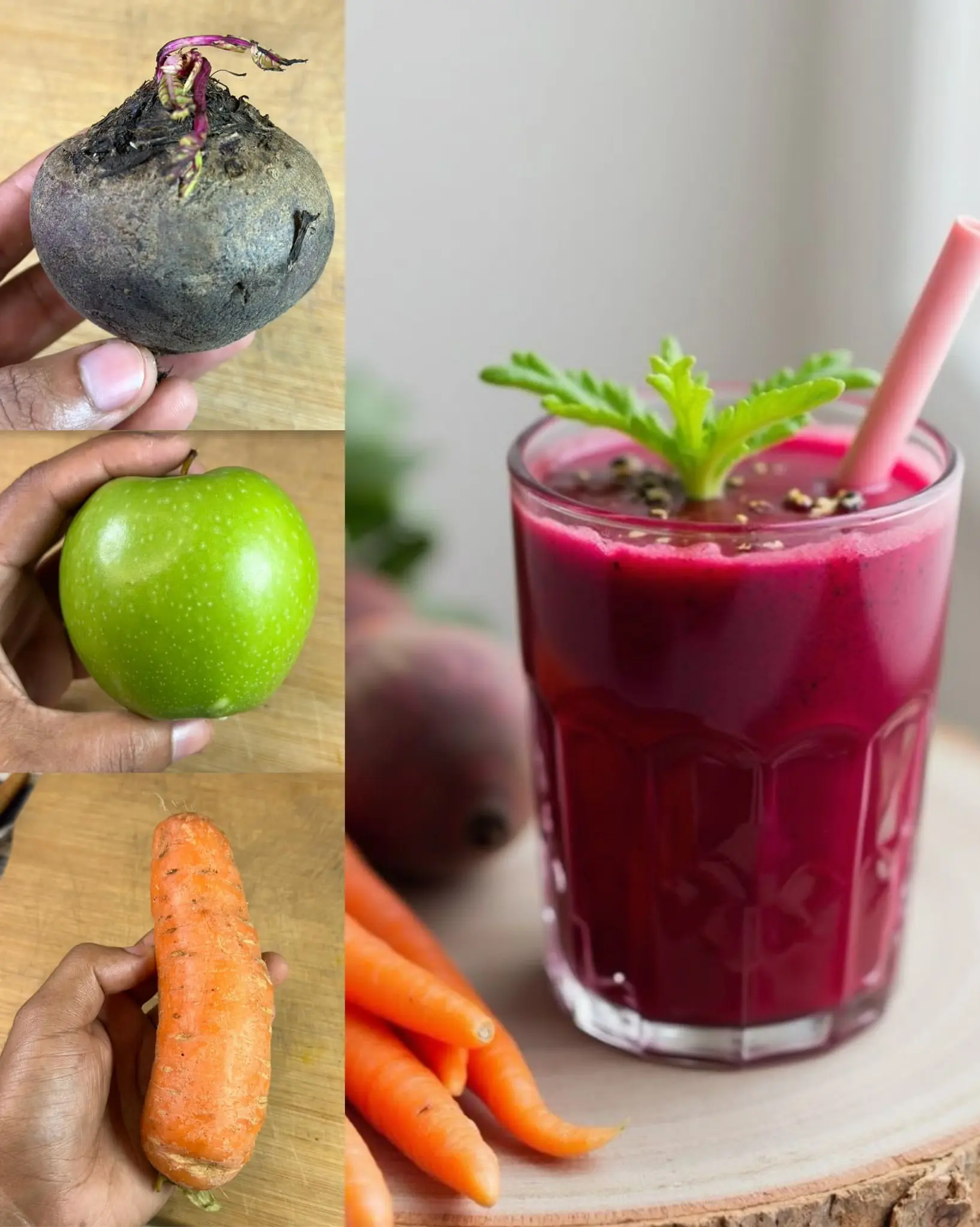 Beetroot Power Juice: A Natural Boost for Your Health! 🍏🥕💜