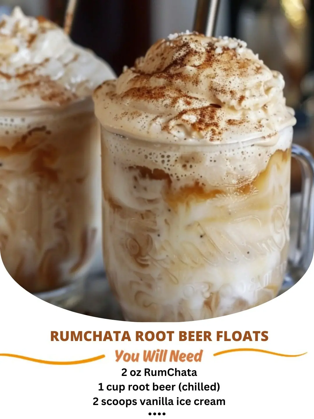 🍦 RumChata Root Beer Floats 🍹