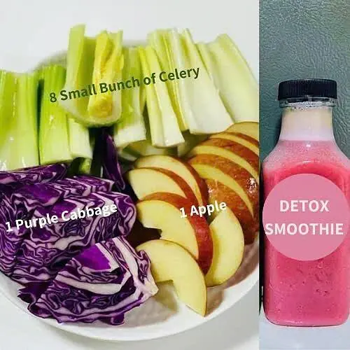 Purple Cabbage & Apple Detox Smoothie