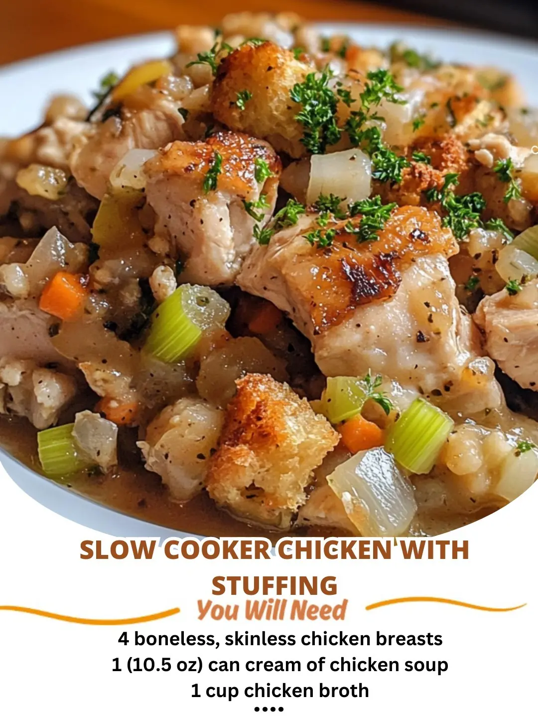 Slow Cooker Chicken with Stuffing Hearty Chicken and Stuffing Delight