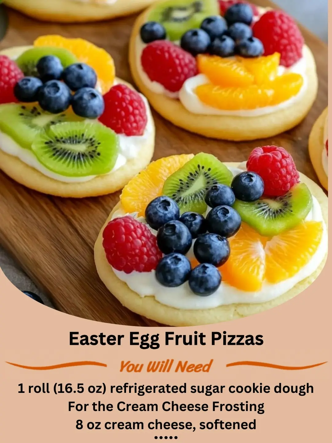 Easter Egg Fruit Pizzas