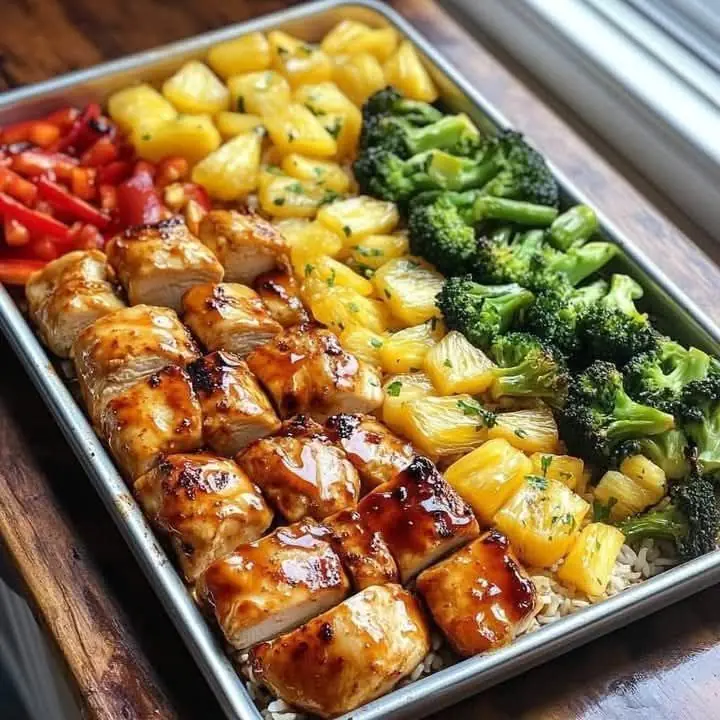 Hawaiian Chicken Sheet Pan