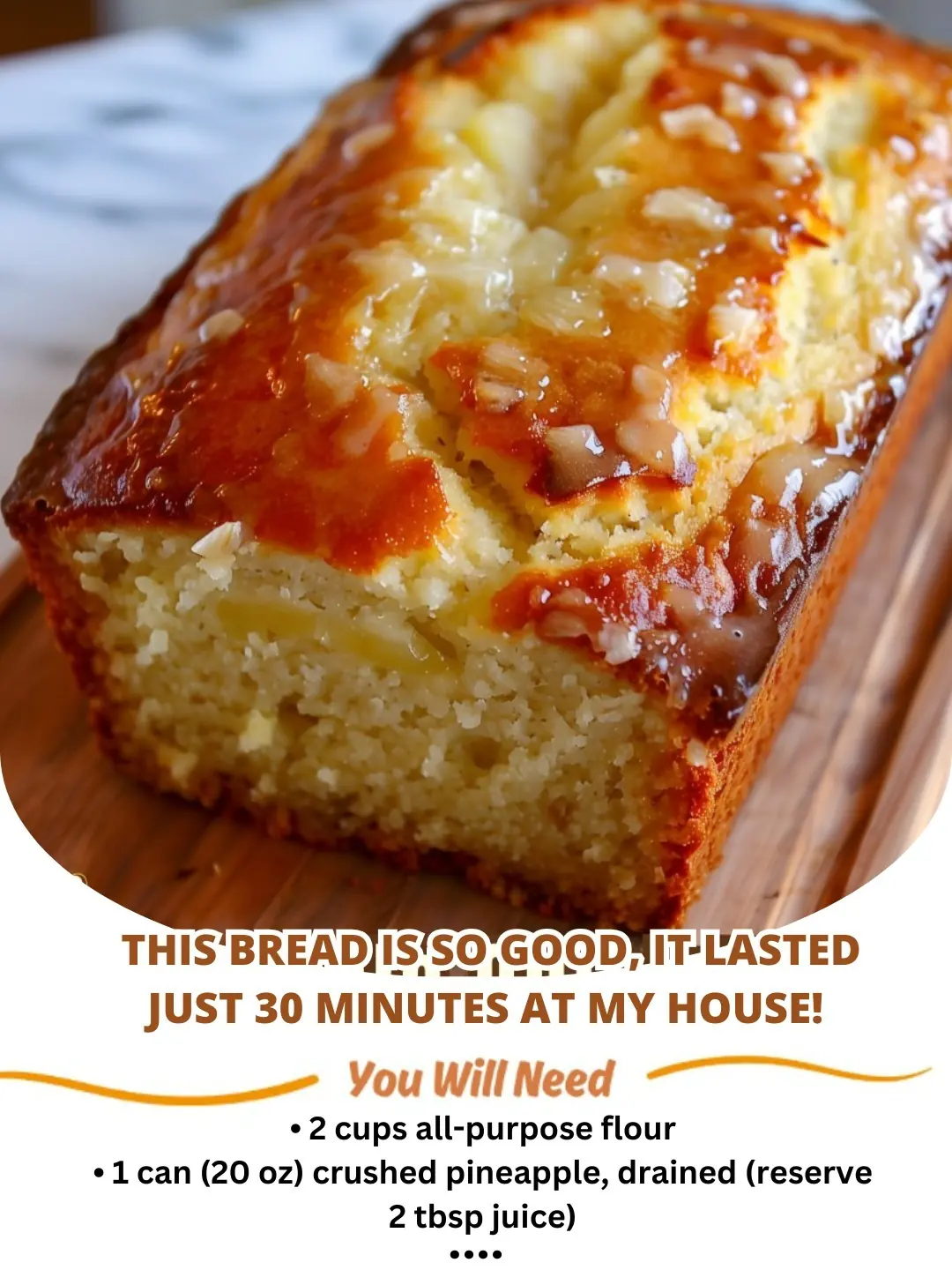 Pineapple Quick Bread: A Tropical Treat That Disappears in Minutes!