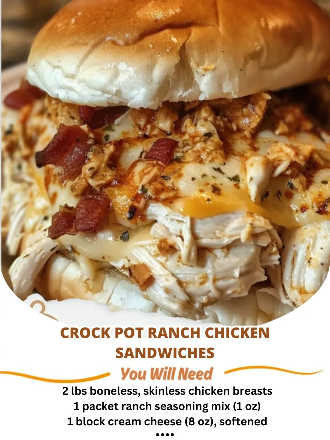 Crock Pot Ranch Chicken Sandwiches: A Creamy, Flavorful Twist on a Classic 🍗✨