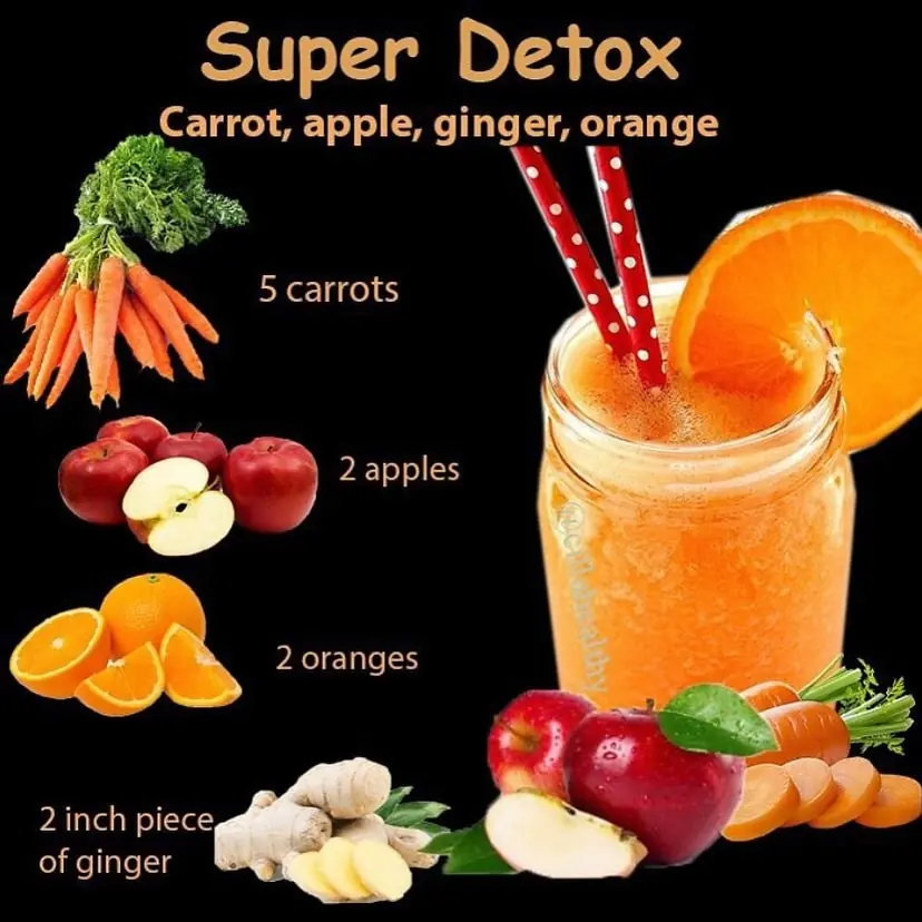 Super Detox Juice – Cleanse & Rejuvenate Your Body! 🥕🍎🍊