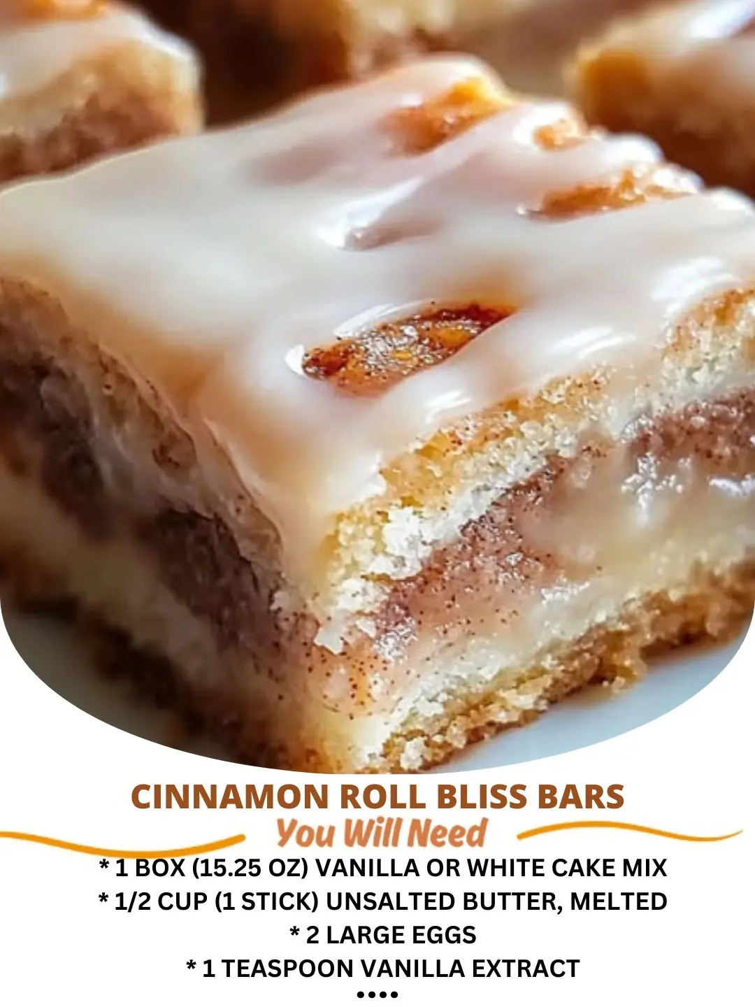 Cinnamon Roll Bliss Bars