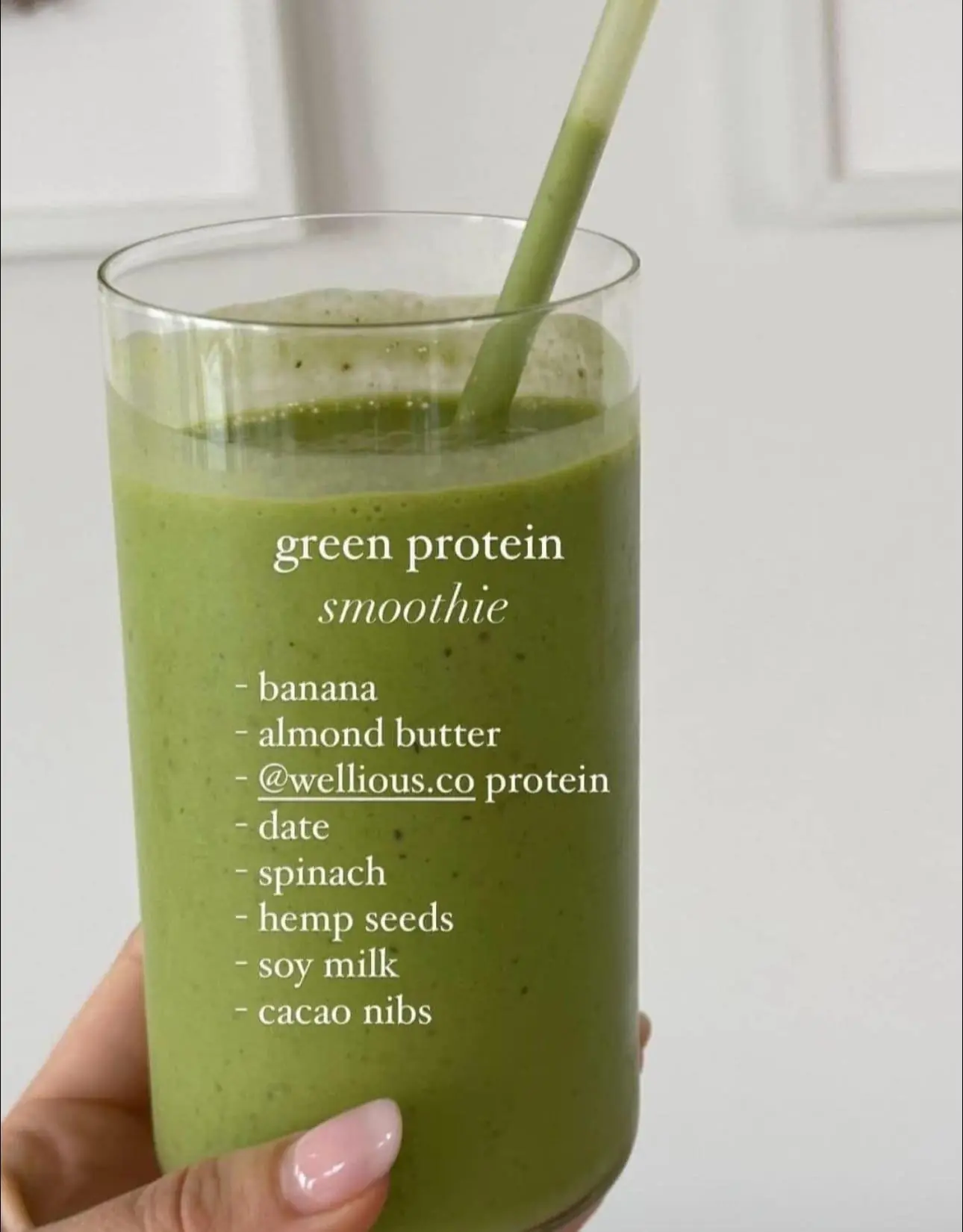 🥬 GREEN PROTEIN SMOOTHIE RECIPE 🥬