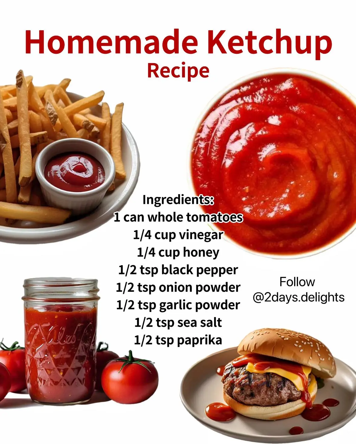 Homemade Ketchup Recipe 🍅