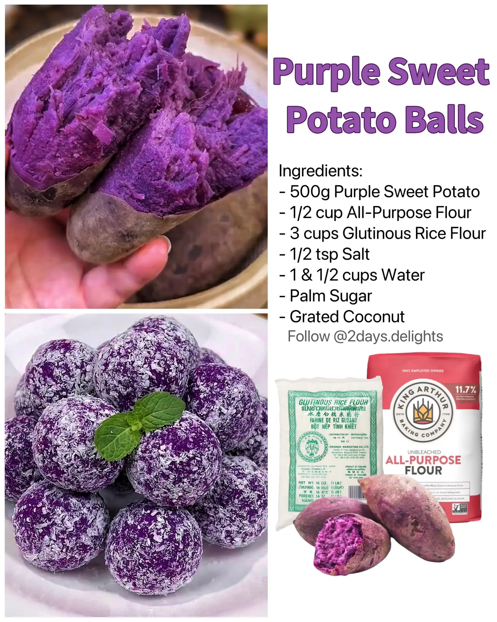 Purple Sweet Potato Balls