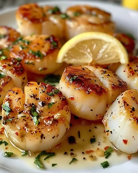 Garlic Butter Lobster and Scallops