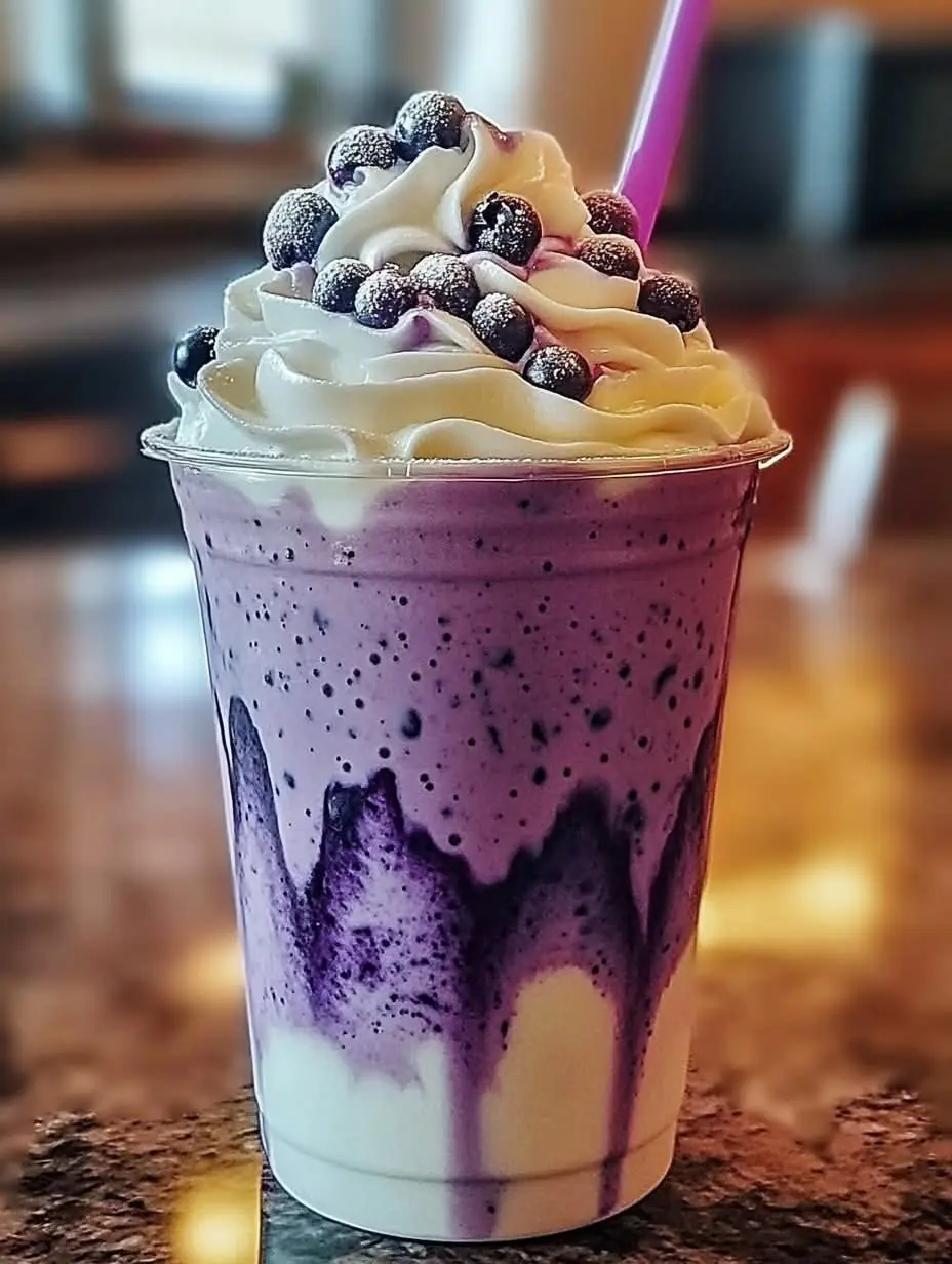 Pineapple Blueberry Frappuccino