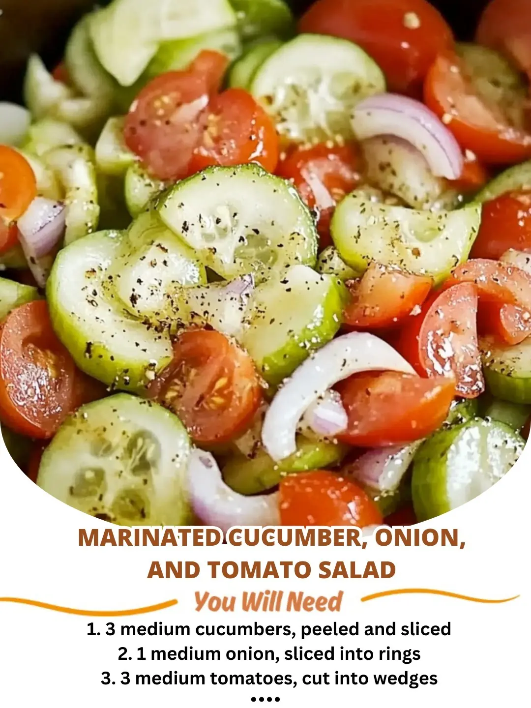 Marinated Cucumber, Onion, and Tomato Salad