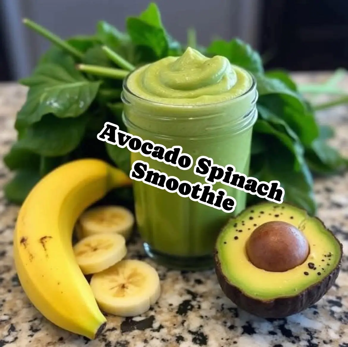 Avocado and Spinach Smoothie 🌿🥑