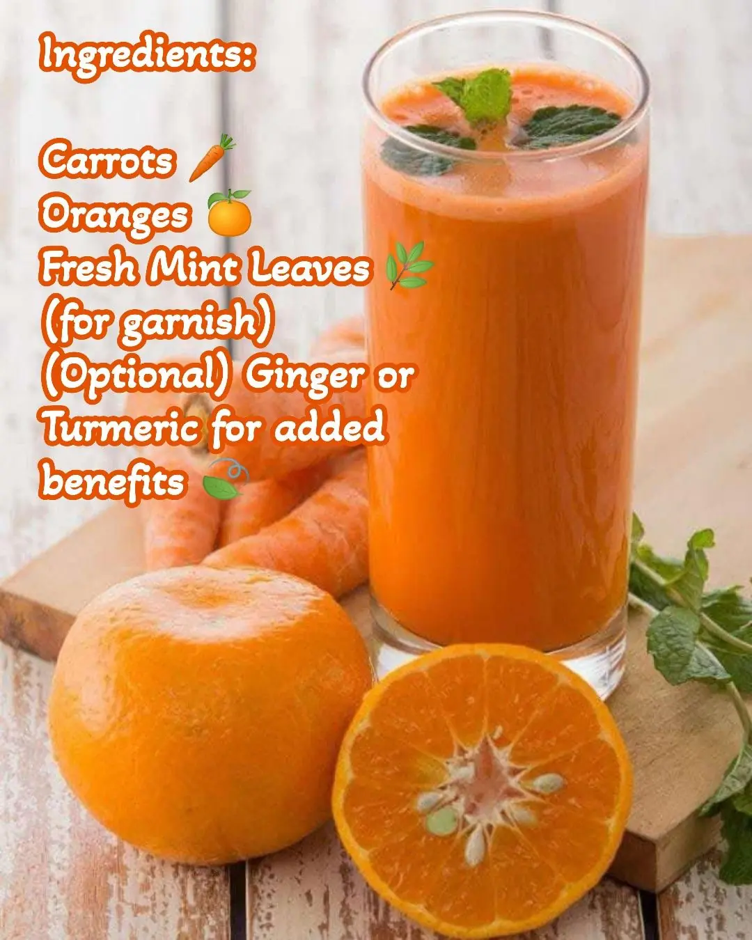 Carrot & Orange Detox Juice 🥕🍊🌿