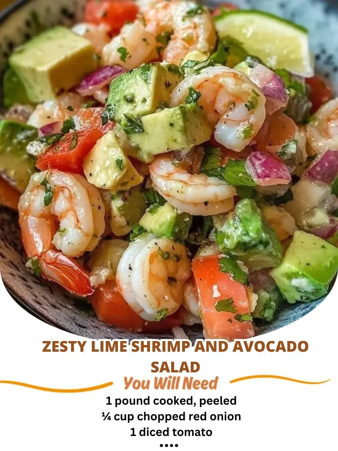 Zesty Lime Shrimp and Avocado Salad: A Fresh, Flavorful Dish 🍤🍋✨