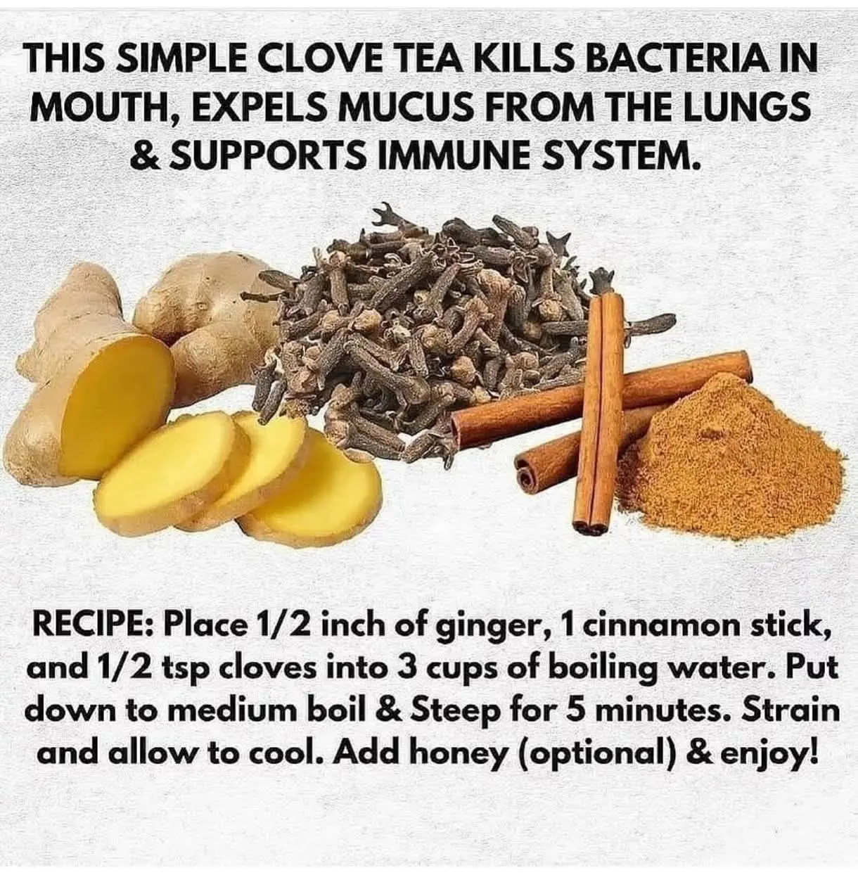 Clove Ginger Tea: A Powerful Natural Remedy for Immunity & Respiratory Health 🍵✨