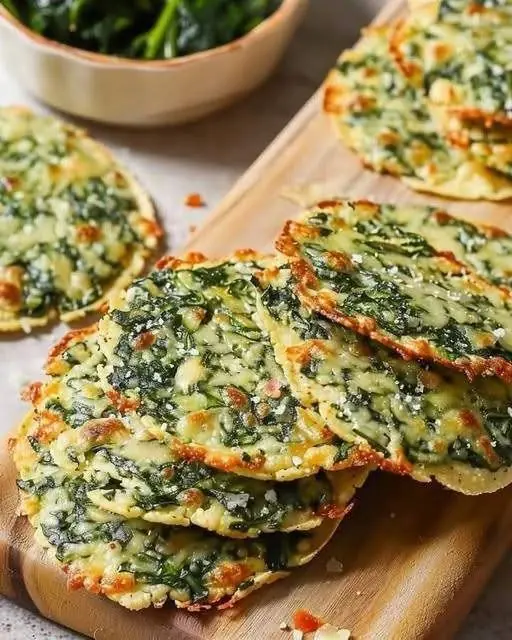 Mediterranean Spinach and Feta Crisps