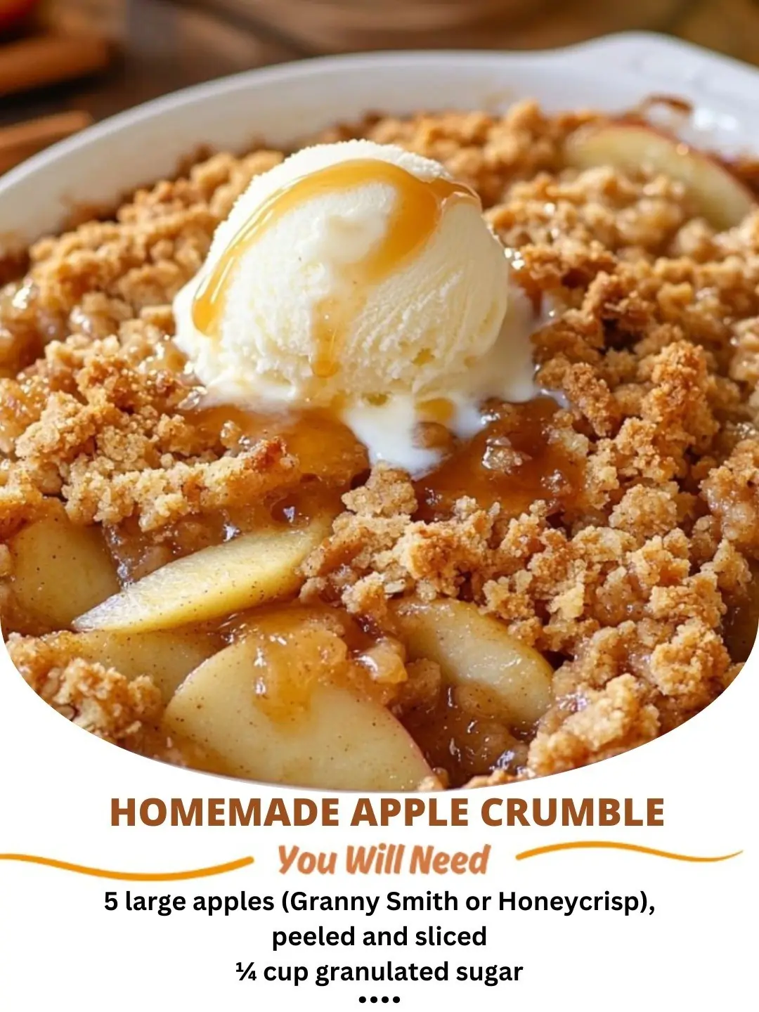 Homemade Apple Crumble