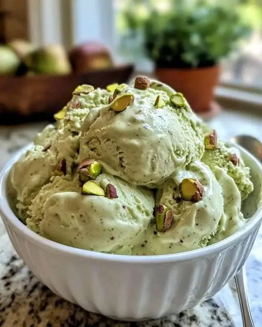 High Protein Pistachio Ice Cream