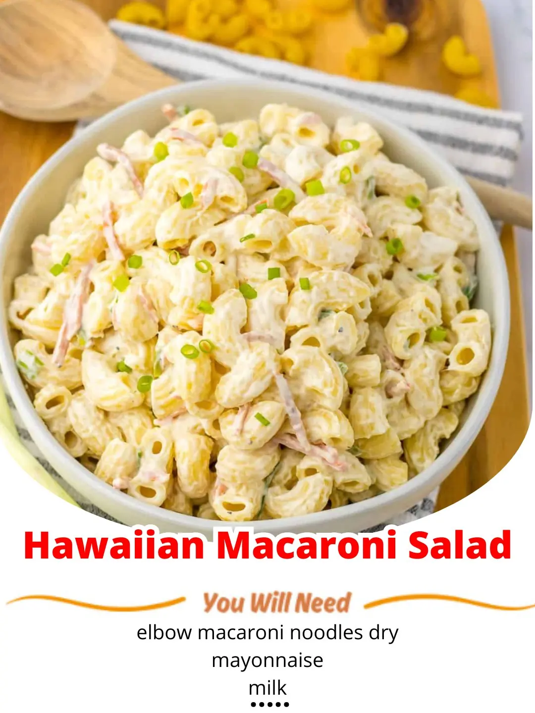 Hawaiian Macaroni Salad Recipe