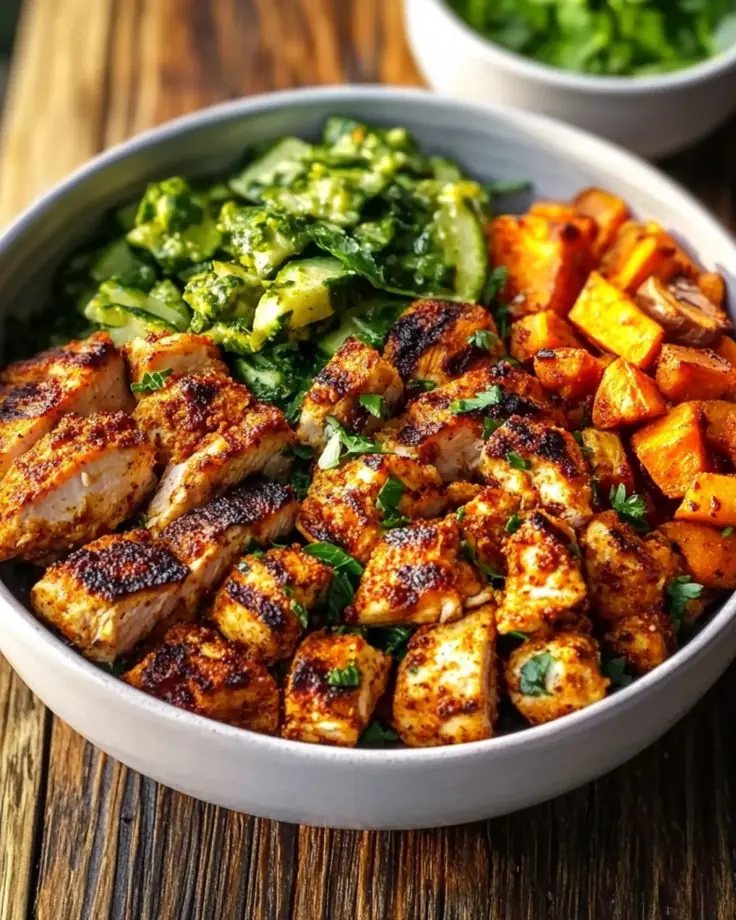 Cajun Grilled Chicken and Sweet Potato Bowl