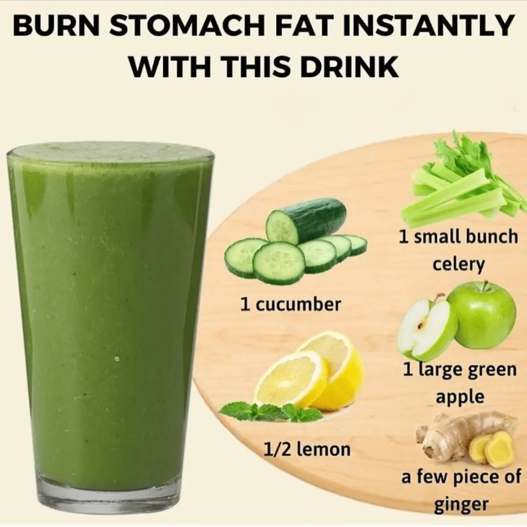 🥒🔥 Burn Stomach Fat Instantly with This Refreshing Detox Drink!