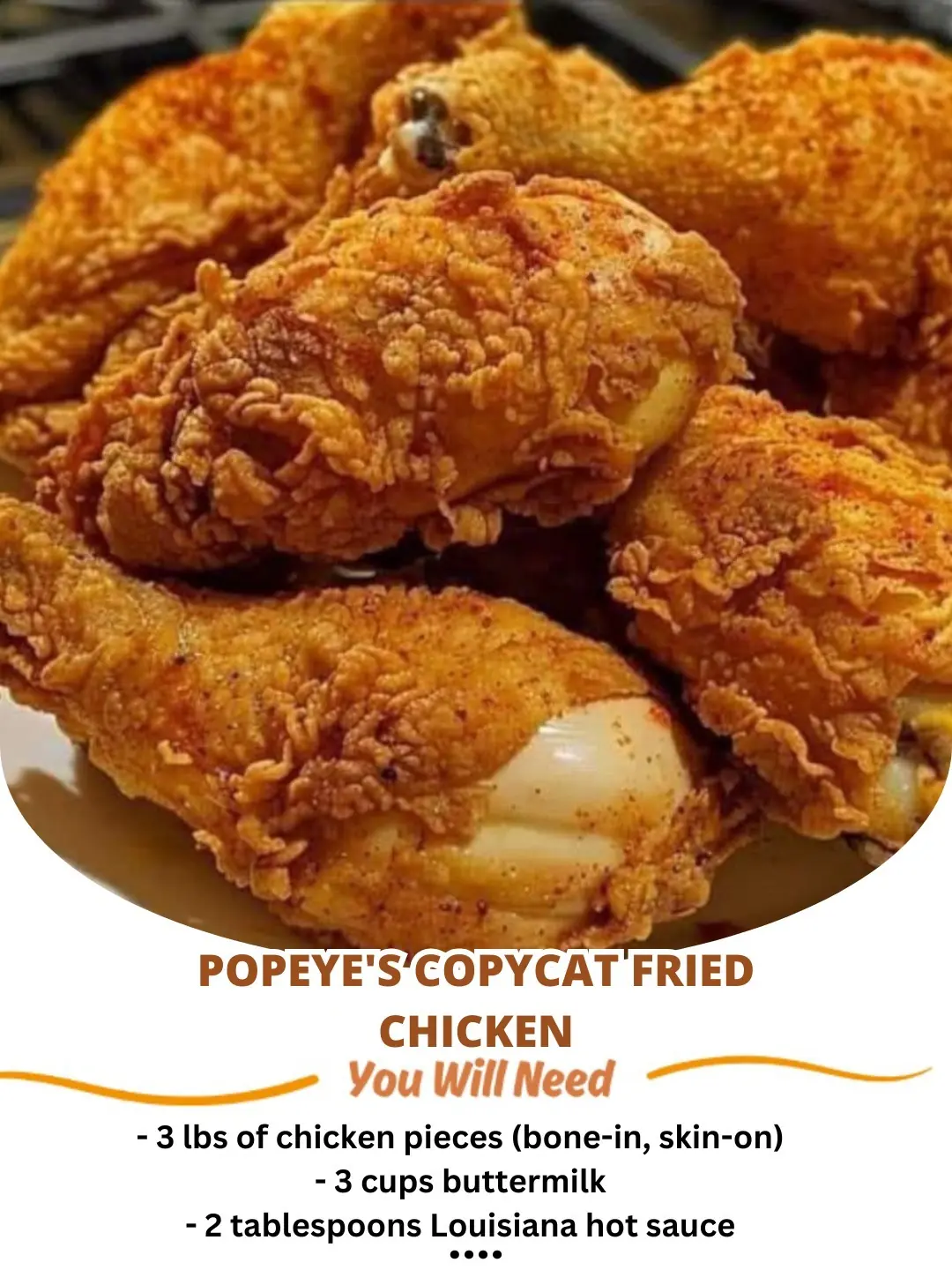 Popeye's CopyCat Fried Chicken