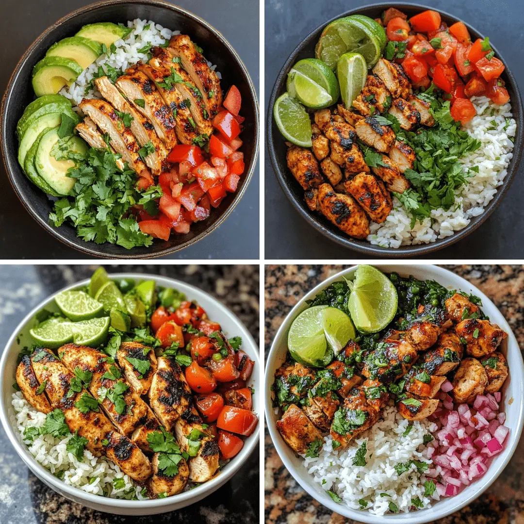 🌶️🍗🍋 Chili Lime Chicken Bowl with Cilantro Rice