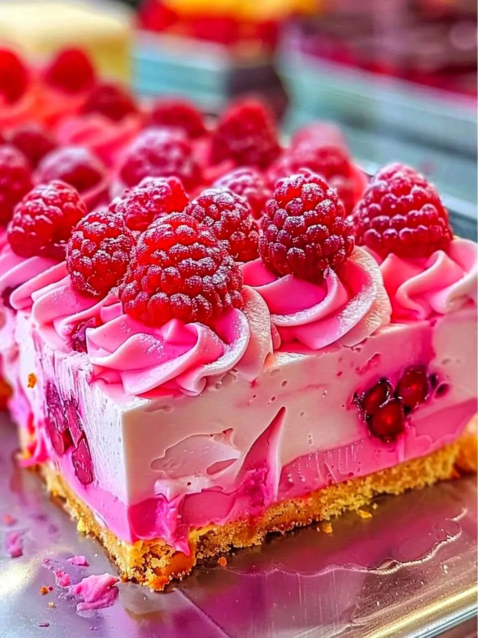 Pink Velvet Raspberry Cheesecake