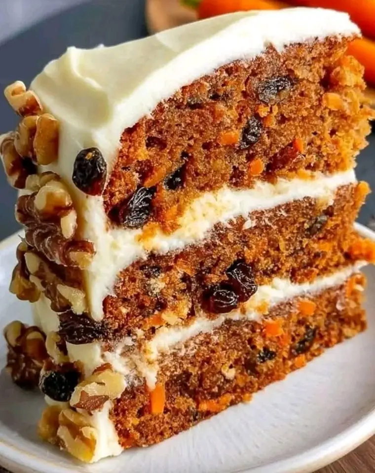 🥕🍰✨ Homemade Carrot Cake: Sweetness, Nutrition & Tradition in Every Slice!