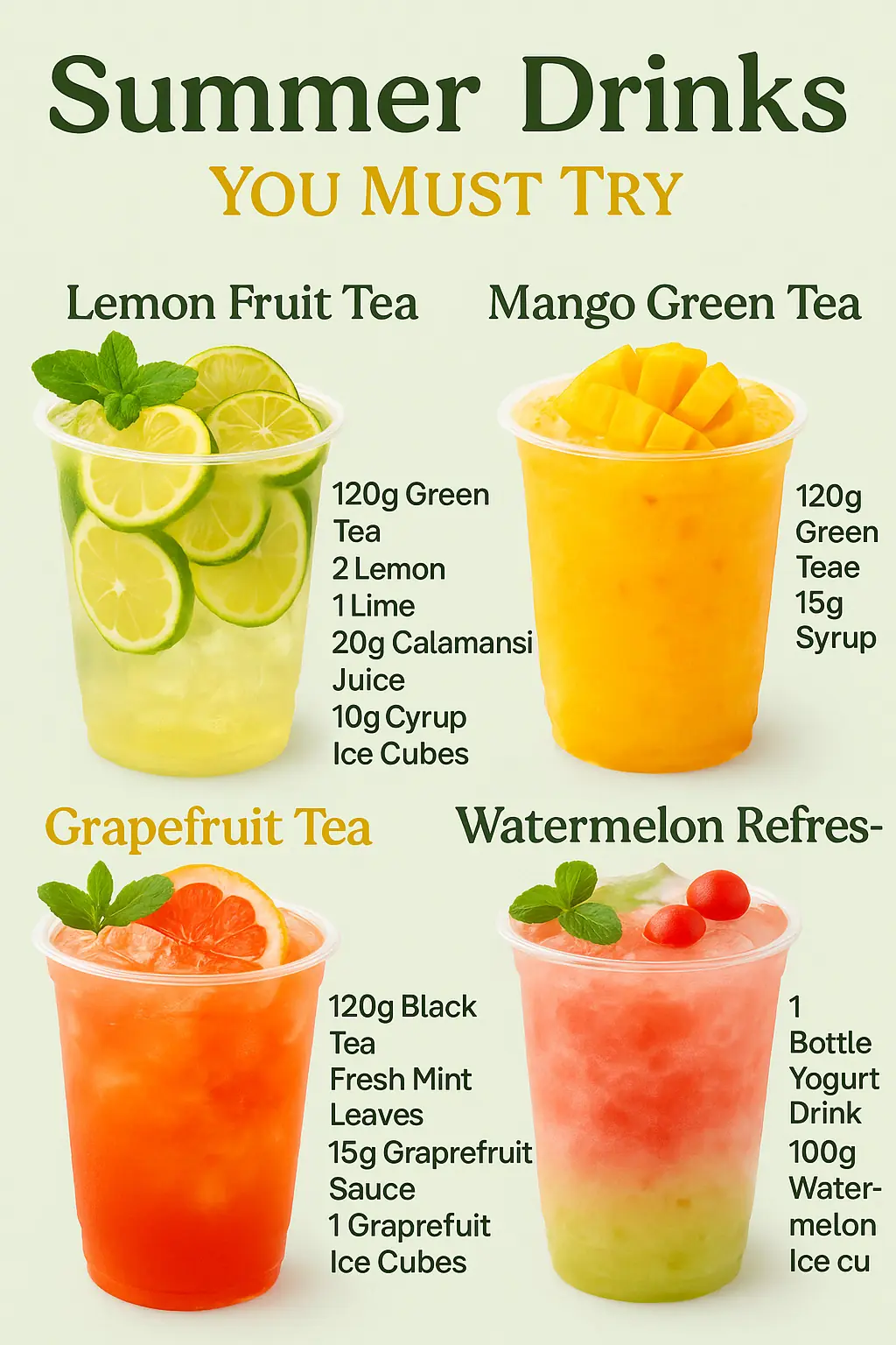 π Summer Drinks You Must Try